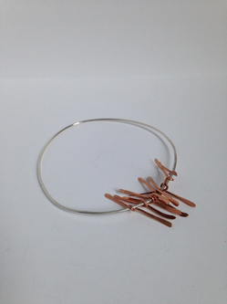 Sky Traveler copper and sterling bracelet